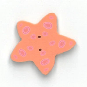 4743.L large orange starfish by Just Another Button 