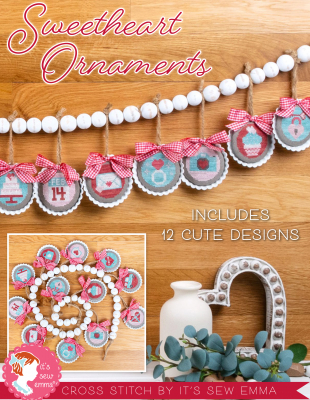 Sweetheart Ornaments by It's Sew Emma  