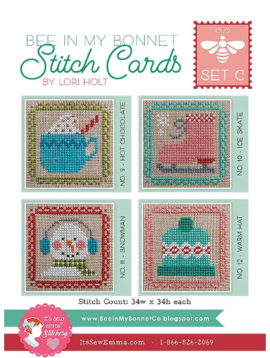  Set C -  Stitching Cards  by It's Sew Emma  