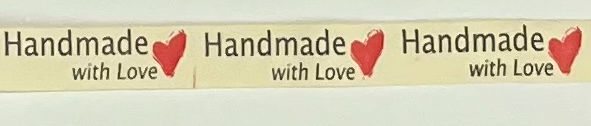  Handmade with Love Cotton Tape Ribbon  by Sew Cool 