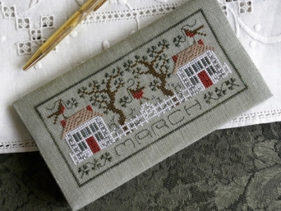 DR157 Pocket Calendar Cover March by The Drawn Thread 