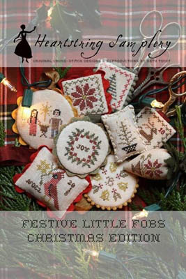 Festive Little Fobs 10 - Christmas Edition by Heartstring Samplery RRP £10.00