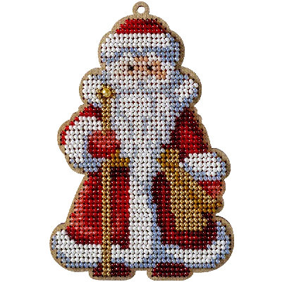 FLK-323 Santa beading kit - 8cm 12.5cm Wonderland Crafts