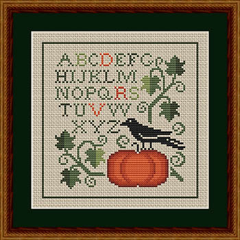 Happiness Is Heartmade - Autumn Crow And Pumpkin