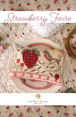 Strawberry Faire by October House Fiber Art 