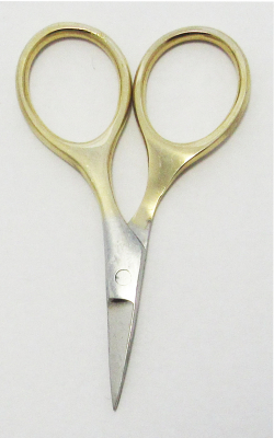 Tamsco - Tiny Snips  Silver finish with Gold Handles Embroidery TM116G  