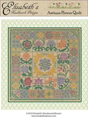  Antique Flower Quilt by Elizabeth's Needlework Designs