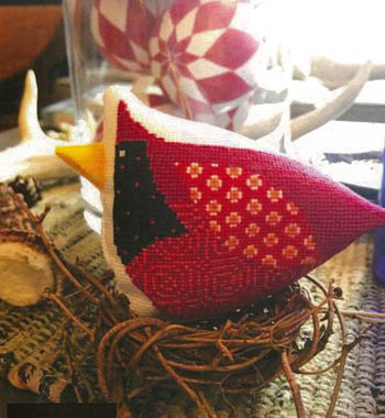 Red Bird by Amy Bruecken Designs 