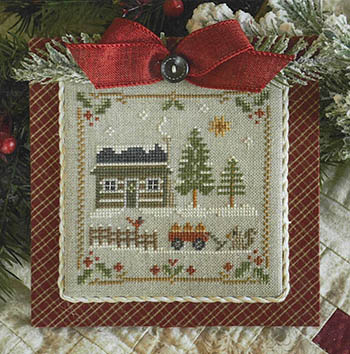  Log Cabin Squirrel by Little House Needlework 