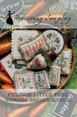 Festive Little Fobs 8 - Summer Garden by Heartstring Samplery