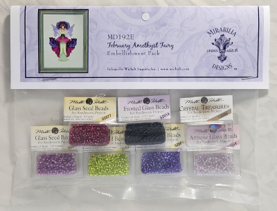 MD192E Beads pack for February Amethyst Fairy by Mirabilia 