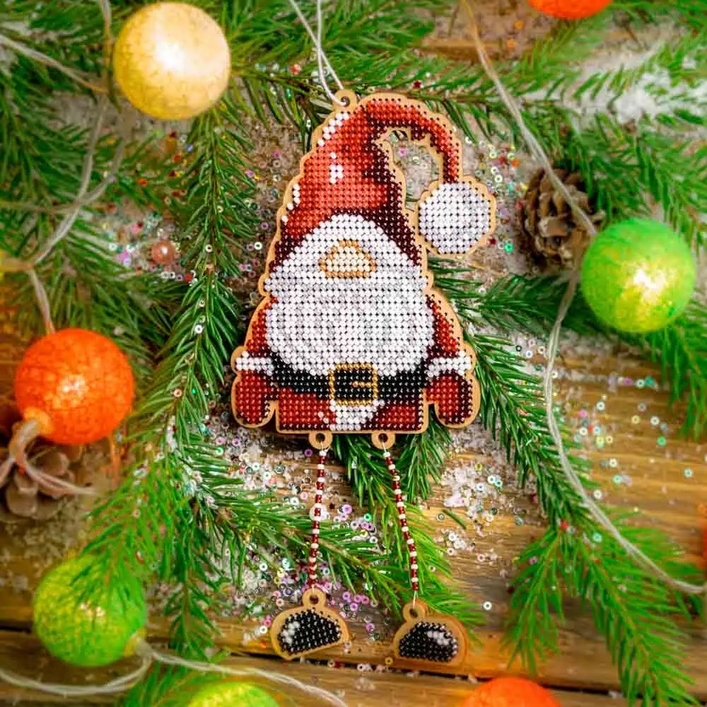  Wonderland Crafts - FLK-494 Santa beading kit - 8.5cm 20.5cm