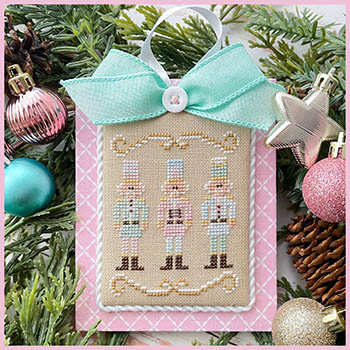  2 Nutcracker Trio -   Pastel Collection by Country Cottage Needlework 