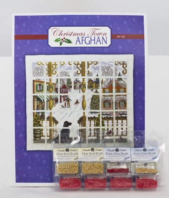 WI122 Christmas Town Afghan Embellishment Pack with Chart by  Wichelt Imports