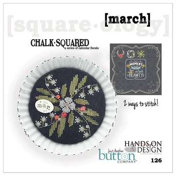 HD126 - Chalk Squared March Chart by Hands on Designs 