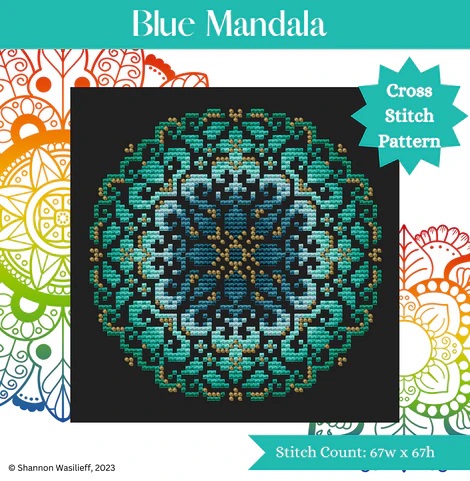 Blue Mandala by Shannon Christine 