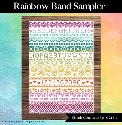 Rainbow Band Sampler by Shannon Christine 