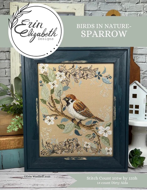  Sparrow - Birds in Nature  by Erin Elizabeth 