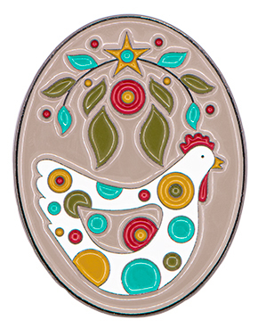  It's Sew Emma - Needle Minder - Henny Penny Enamel 