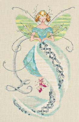 Stitching Fairies-Linen Fairy by Nora Corbett   