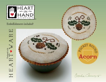 Heart in Hand  - Pocket Round - Acorn