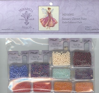 Mirabilia - January's Garnet Fairy Embellishment Pack