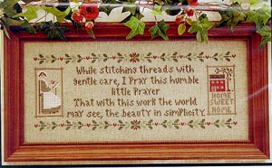 Little House Needlework - A Stitcher's Prayer
