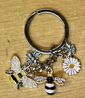 Project Bag Bling - Bees and a Daisy by Fancy Yarn  Only 2 in stock
