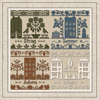 Monochromatic Seasons by Little House Needlework 