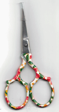 Sew Cool - Milanese Scissors  Red Flower   