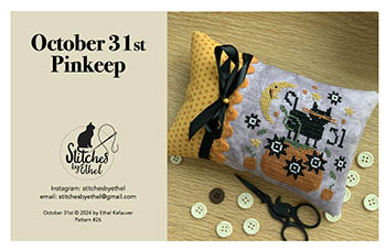  October 31st Pinkeep  by Stitches by Ethel - RRP £9.00