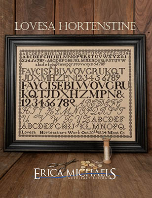 Lovesa Hortenstine  by Erica Michaels Needlework Designs -  RRP £16.00