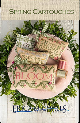 Spring Cartouches by Erica Michaels Needlework Designs -  RRP £13.00