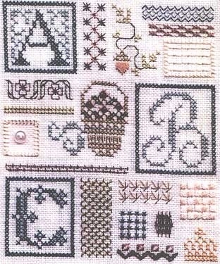 Drawn Thread - DR110 -  Sampler Of Stitches-Part One ABC