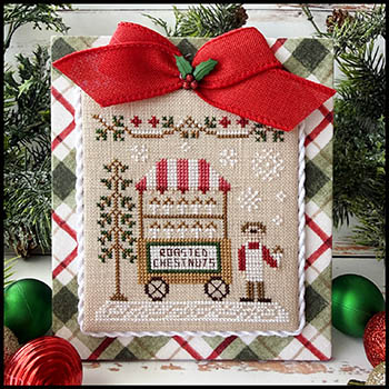 Country Cottage Needlework  - Christmas Market - Roasted Chestnut Cart
