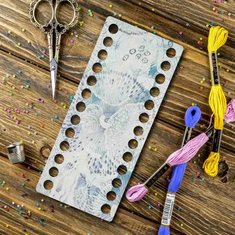FLZ(P)-096 Sea Ornaments, Narrow Rectangular Thread organizer  