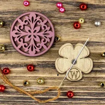  FLMH-110(W) Rose pink Magnetic singe-sided needle holder by Wonderland Crafts