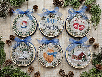 Winter Mini Rounds by Waxing Moon Designs -  RRP £12.00