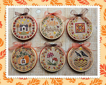  Autumn Mini Rounds by Waxing Moon Designs - RRP £12.00